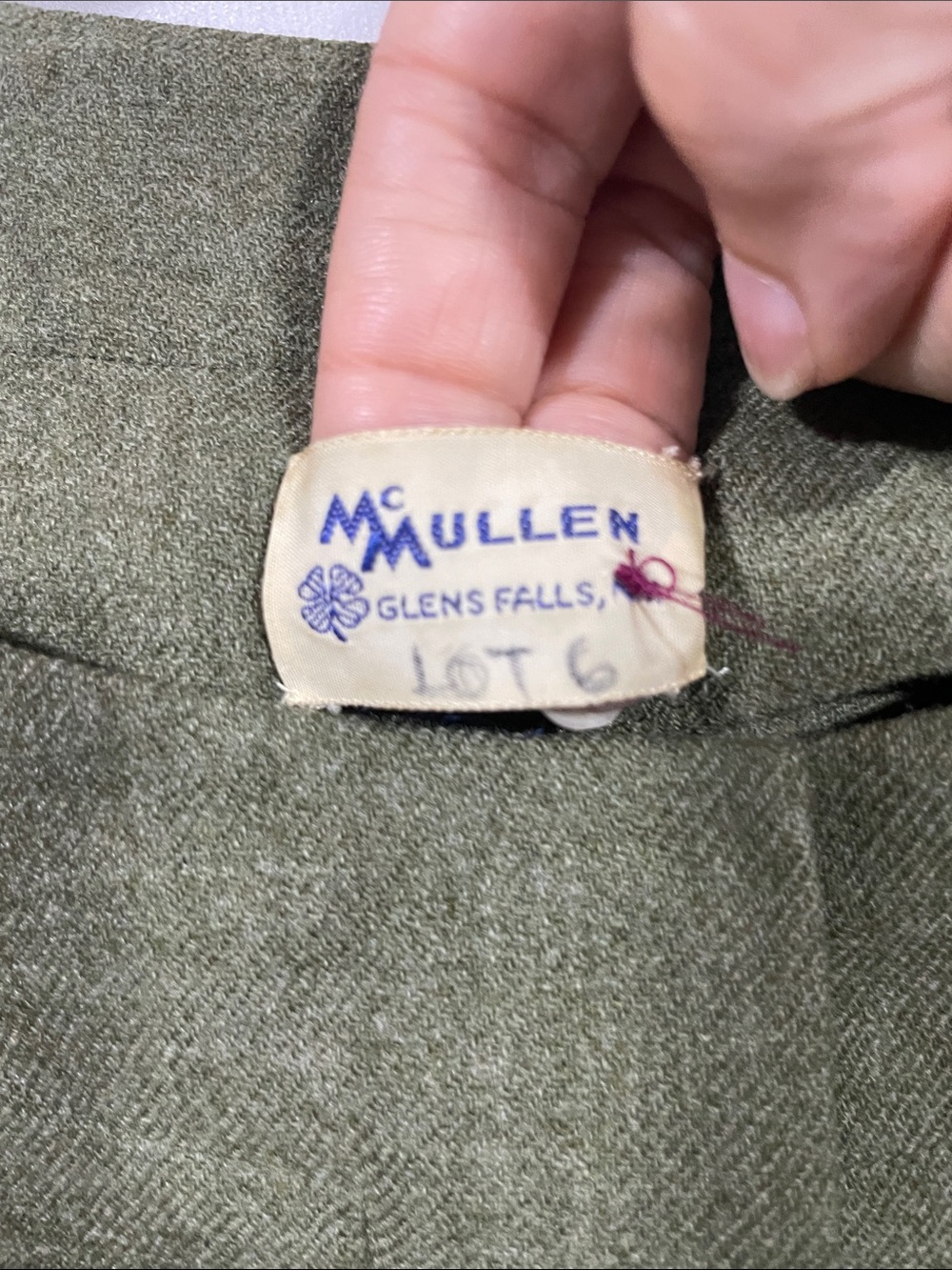 True vintage 50s Olive Green Women's Midi Dress - Picture 2 of 7